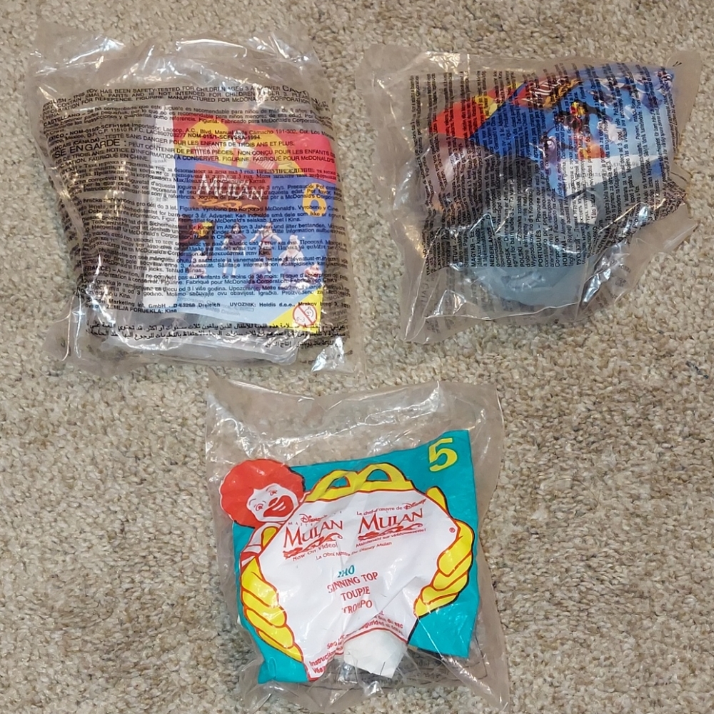 New Disneys Mulan McDonalds toys